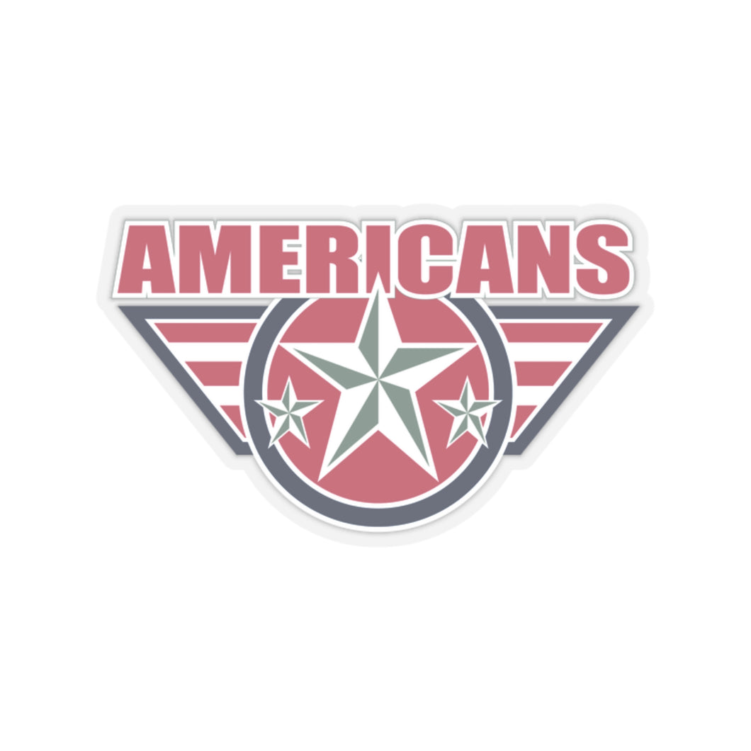 Americans Ice Hockey Kiss-Cut Stickers