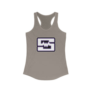Women's Racerback Tank - Shockwave (front logo)