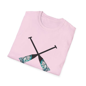 Making Waves - Unisex Softstyle T-Shirt - Paddles