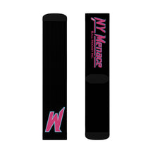 Menace Black Sublimation Crew Socks