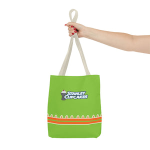 Stanley Cupcakes Green Tote Bag - Fun & Festive Reusable Shopping Bag