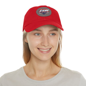 CSHL Roller - Dad Hat with Leather Patch (Round)