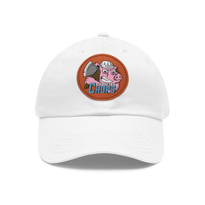 CHOPS - Dad Hat with Leather Patch (Round)