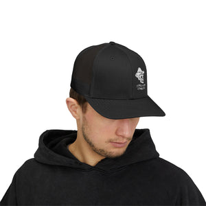 Cotton Snapback Trucker Cap - Conestoga Cowboys (white logo)