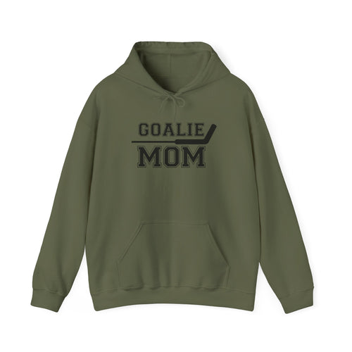 Unisex Heavy Blend™ Hooded Sweatshirt - Goalie Mom (in black)