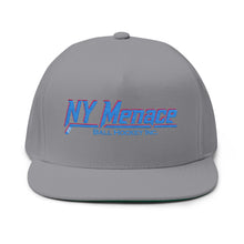 Menace Embroidered Flat Bill Cap