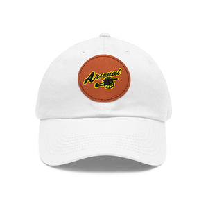 Dad Hat with Leather Patch (Round) - Arsenal