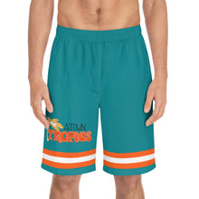 Tropics (Blue) Men's Board Shorts (AOP)