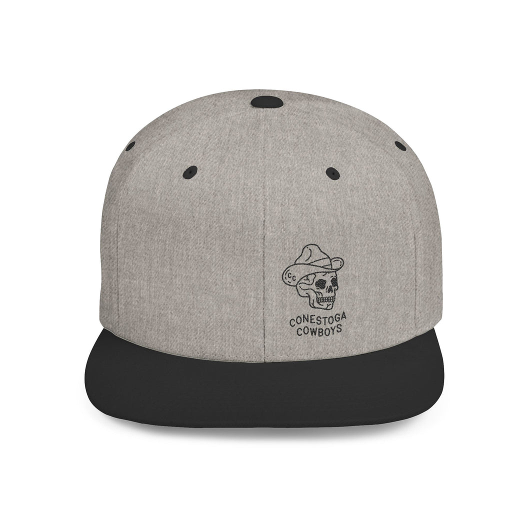Flat Bill Snapback - Conestoga Cowboys (black logo)