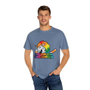 Drunken Unicorn Unisex Garment-Dyed T-shirt - PBH