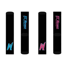 Menace Black Sublimation Crew Socks