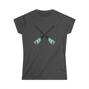 Making Waves - Women's Softstyle Tee - Paddle