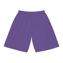 Warm Up Shorts (basketball style, no pockets) - Shockwave (purple)
