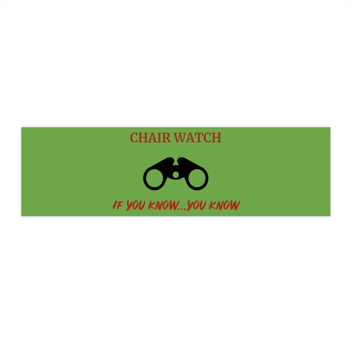 Bumper Stickers - Chair watch green