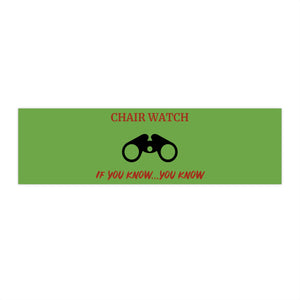 Bumper Stickers - Chair watch green