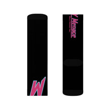 Menace Black Sublimation Crew Socks