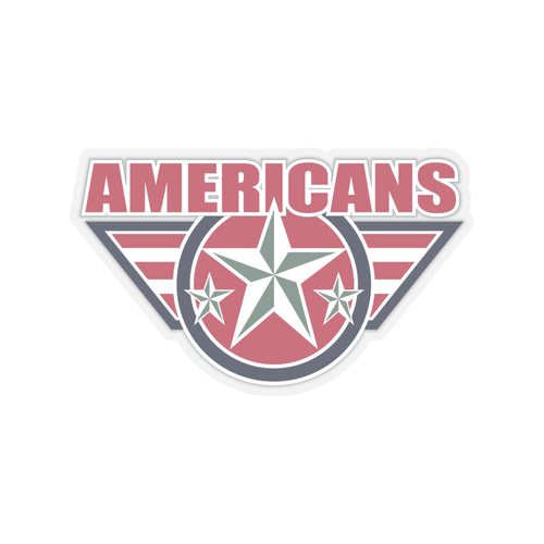 Americans Ice Hockey Kiss-Cut Stickers