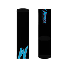 Menace Black Sublimation Crew Socks