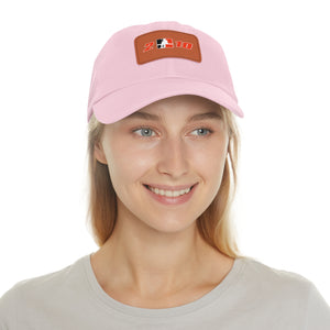 Dad Hat with Leather Patch (Rectangle) 2 N 10