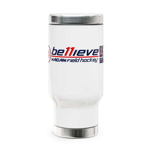 Stainless Steel Travel Mug with Handle, 14oz  - Be11ieve