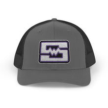 Embroidered Snapback Trucker Cap - Shockwave