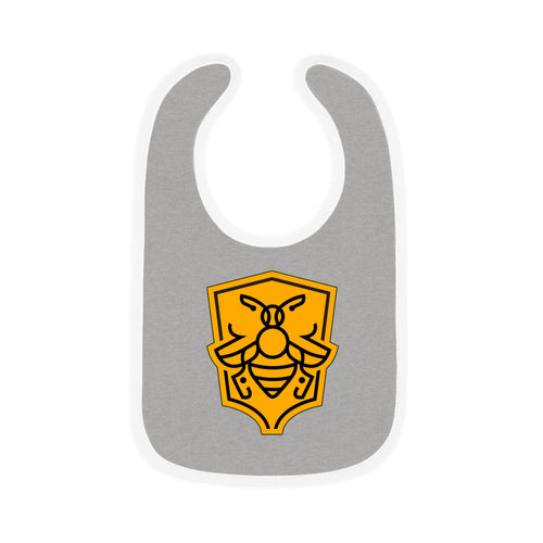 Bee Squad - Baby Contrast Trim Jersey Bib