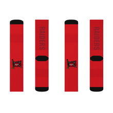 Fitchburg Raiders Red Sublimation Socks (Flag logo)