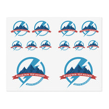Mountain Top Hockey Sticker Sheets (2 Sizes)