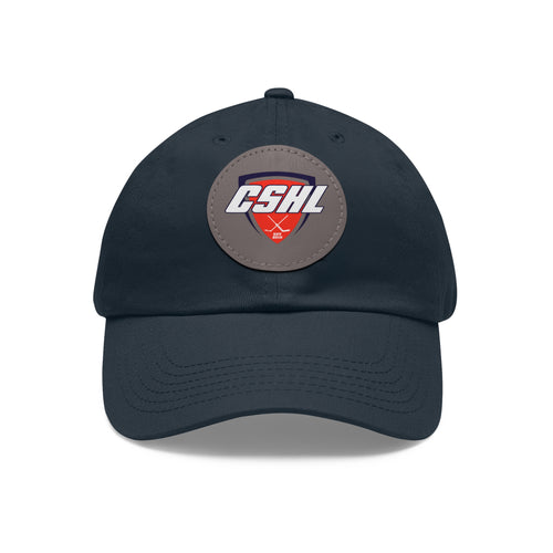 CSHL - Dad Hat with Leather Patch (Round)