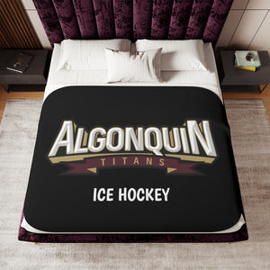 ALGONQUIN TITANS Sherpa Blanket, Two Colors