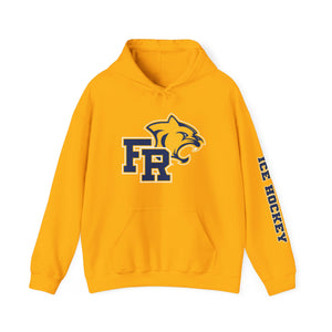 Unisex Hooded Sweatshirt - Franklin Regional Devo (front logo, sleeve text)