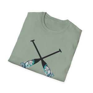 Making Waves - Unisex Softstyle T-Shirt - Paddles