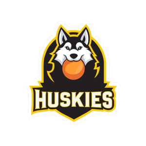 Husky Broomball Kiss-Cut Stickers 2x2 & 3x3 Helmet Decal