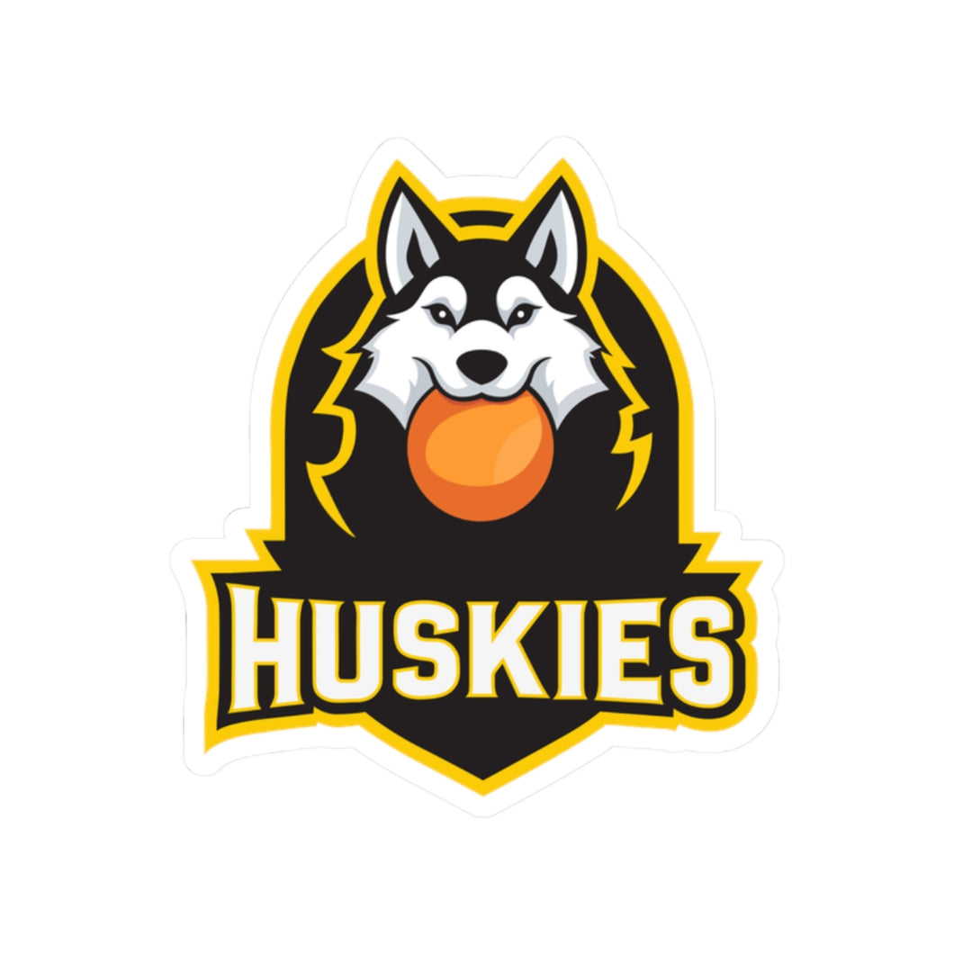 Husky Broomball Kiss-Cut Stickers 2x2 & 3x3 Helmet Decal