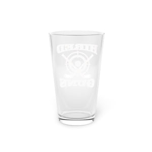 Pint Glass, 16oz - Hired Guns