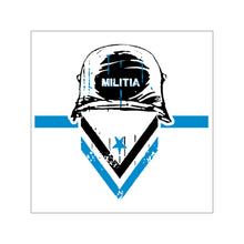 Square Vinyl Stickers - Militia