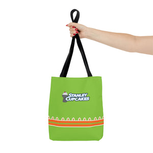 Stanley Cupcakes Green Tote Bag - Fun & Festive Reusable Shopping Bag