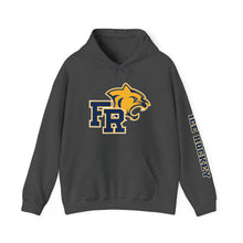 Unisex Hooded Sweatshirt - Franklin Regional Devo (front logo, sleeve text)
