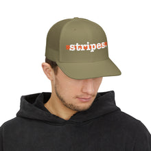 Embroidered Snapback Trucker Cap - Stripes.