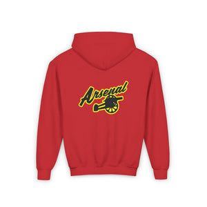 Youth Heavy Blend Hooded Sweatshirt - 2 SIDED - ARSENAL