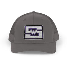 Embroidered Snapback Trucker Cap - Shockwave