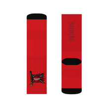 Fitchburg Raiders Red Sublimation Socks (Flag logo)