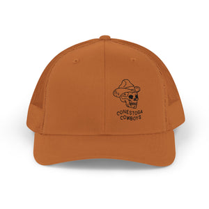 Cotton Snapback Trucker Cap - Conestoga Cowboys (black logo)