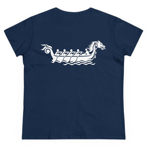 Making Waves - Women's Midweight Cotton Tee - Paddle Like a Mother