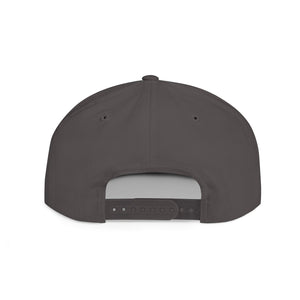 Flat Bill Snapback - Hired Guns (gray/red logo)