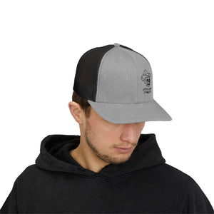 Cotton Snapback Trucker Cap - Conestoga Cowboys (black logo)