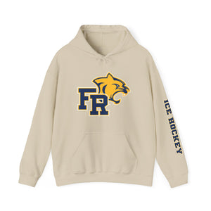 Unisex Hooded Sweatshirt - Franklin Regional Devo (front logo, sleeve text)