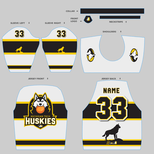 Michigan Broomball Club- White Jersey