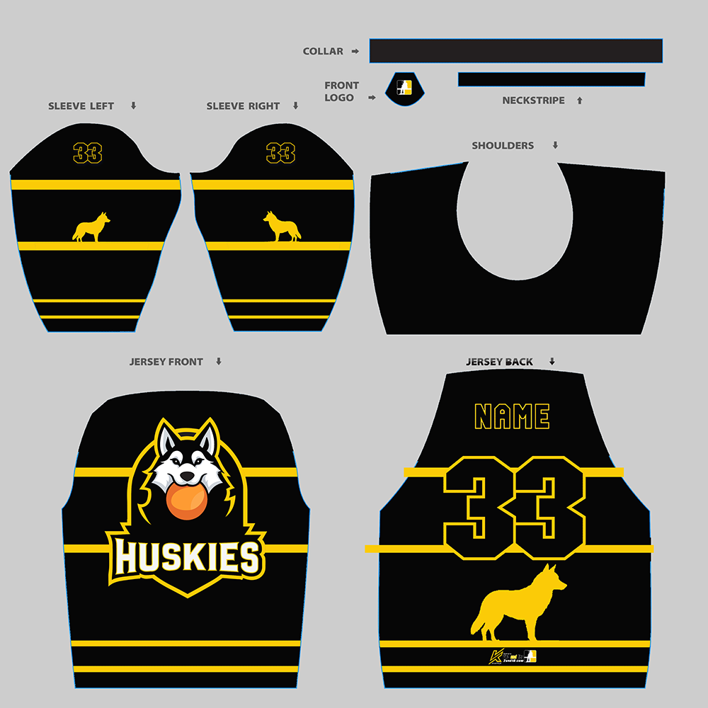 Michigan Broomball Club- Black Jersey
