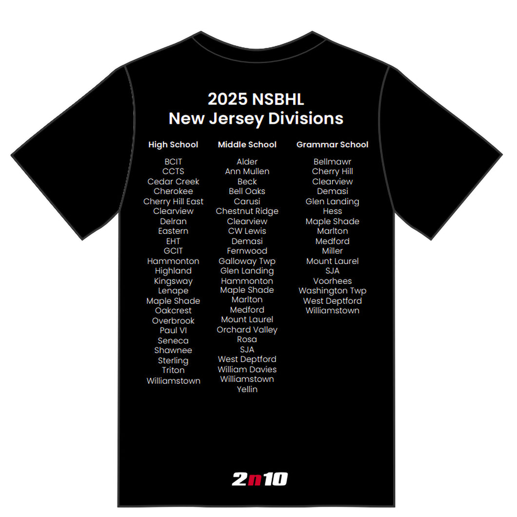 NSBHL Divisional Short Sleeve Tee